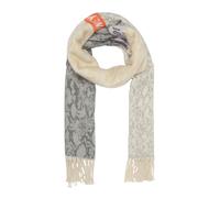 Patchwork-Schal mit Fransen 1 Beige