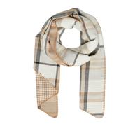 Geschrägter Wendeschal mit Karo- und Hahnentritt-Muster ONESIZE beige|mehrfarbig 2173342.84N7.ONESIZE
