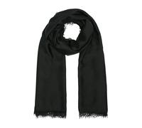 Leichter Schal aus Webware mit Spitzensaum ONESIZE schwarz 2176994.9999.ONESIZE