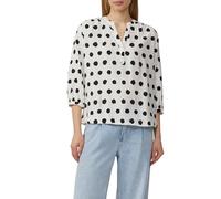 s.Oliver RED LABEL Regular Fit Bluse aus reiner Viskose in Offwhite, Größe 42