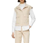 s.Oliver Twill-Weste im Relaxed Fit mit Stehkragen