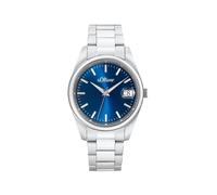 s.Oliver - Uhren blau|silber - Gr. - 22