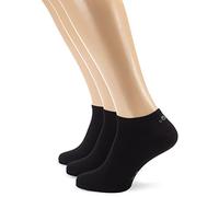 s.Oliver Unisex 3er Pack Sneakersocken mit weichem Bund Damen & Herren Füßlinge, Gr. 35-38, Schwarz (05 black)