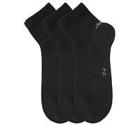 s.Oliver Unisex 3er Pack Sneakersocken, Schwarz (05 black), 39-42