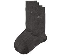 s.Oliver Unisex - Erwachsene Socke 2 er Pack, S20001, Gr. 39-42, Grau (08 anthracite)