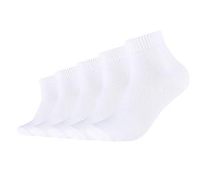 s.Oliver Unisex-Kurzsocken 5 Paar 35 - 38 weiß