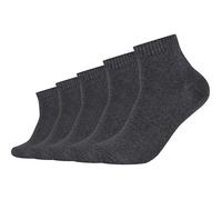 s.Oliver Unisex-Kurzsocken 5 Paar 43 - 46 anthrazit