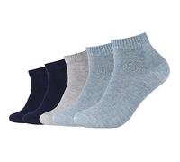s.Oliver Unisex-Kurzsocken 5 Paar 43 - 46 jeans/grau/marine
