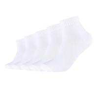 s.Oliver Unisex-Kurzsocken 5 Paar 43 - 46 weiß