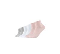 Kurzsocken S.OLIVER "Kurzsocken 6er Pack" Gr. 39/42, rosa (rosé melange) Damen Socken (62237032-39) rosé melange