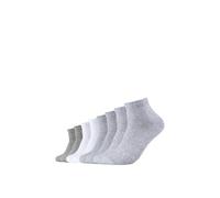 8er Pack s.Oliver Essentials Gekämmte Baumwolle Quarter Socken 1001 - white mouliné mix 39-42