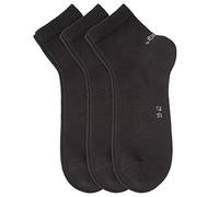 S.oliver Unisex Quarter Socken Original 3er Pack Schwarz 35-38