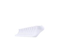 s.Oliver Unisex Sneakersocken Essentials S24008 – 10er-Pack, gekämmte Baumwolle, Weiß, Gr. 39-42