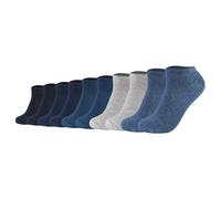 s.Oliver Unisex Socken, 10er Pack - Sneaker, einfarbig 35-38 Mehrfarbig