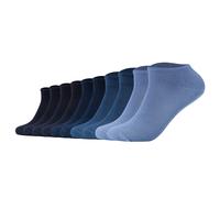 s.Oliver Unisex Socken, 10er Pack - Sneaker, einfarbig 43-46 Blau