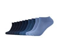s.Oliver Unisex Socken, 10er Pack - Sneaker, einfarbig Blau 35-38