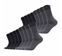 s.Oliver Unisex Socken, 16er Pack - Kurzsocken, einfarbig 39-42 Grau
