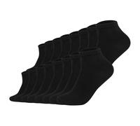 s.Oliver Unisex Socken, 16er Pack - Quarter, einfarbig 35-38 Schwarz