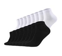 s.Oliver Unisex Socken, 16er Pack - Quarter, einfarbig Weiß/Schwarz / 35-38 35-38 Mehrfarbig