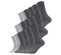 s.Oliver Unisex Socken, 18er Pack - Essentials Tennis Socks, einfarbig Grau / 39-42 39-42 Grau