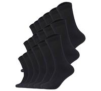 s.Oliver Unisex Socken, 18er Pack - Essentials Tennis Socks, einfarbig Schwarz / 39-42 39-42 Schwarz