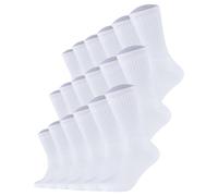 s.Oliver Unisex Socken, 18er Pack - Essentials Tennis Socks, einfarbig Weiß / 35-38 35-38 Weiß