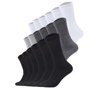 s.Oliver Unisex Socken, 18er Pack - Essentials Tennis Socks, einfarbig Weiß/Schwarz/Grau / 39-42 39-42 Mehrfarbig