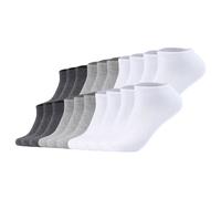 s.Oliver Unisex Socken, 20er Pack - Sneaker, einfarbig Weiß/Grau / 39-42 39-42 Mehrfarbig