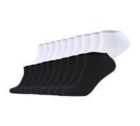 s.Oliver Unisex Socken, 20er Pack - Sneaker, einfarbig Weiß/Schwarz / 39-42 39-42 Mehrfarbig