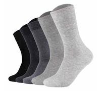 s.Oliver Unisex Socken, 5er Pack - Essentials Socks in Box, Kurzsocken, Geschenkbox, einfarbig Schwarz/Grau 43-46