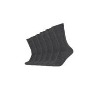 Socken S.OLIVER "Socken 6er Pack", Damen, Gr. 39/42, grau (anthrazit), 80% Baumwolle, 17% Polyamid, 3% Elasthan, uni, Socken (17067419-39) anthrazit
