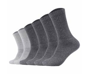 s.Oliver Unisex Socken, 6er Pack - Essentials Tennis Socks, einfarbig 43-46 Grau