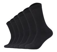 s.Oliver Unisex Socken, 6er Pack - Essentials Tennis Socks, einfarbig 43-46 Schwarz