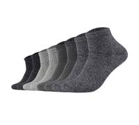 s.Oliver Unisex Socken, 8er Pack - Quarter, einfarbig Schwarz/Grau / 39-42 39-42 Mehrfarbig