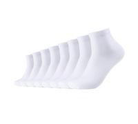 s.Oliver Unisex Socken, 8er Pack - Quarter, einfarbig Weiß 35-38