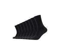 Socken S.OLIVER "essentials", Damen, Gr. 43-46, schwarz, Baumwollmischung, unifarben, normal, Socken Socken, mit weichem Bund (99287463-43) schwarz