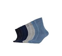 8er Pack s.Oliver Essentials Gekämmte Baumwolle Crew Socken 0076 - stone mix 35-38