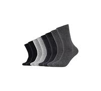s.Oliver RED LABEL Socken mit elastischem Rippenbündchen im 6er-Pack in Anthrazit Melange, Größe 39-42