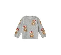Unisex Strickpullover mit Weihnachtsmotiven 92 grau|mehrfarbig 2171998.94X2.92