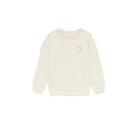 s.Oliver Unisex Sweatshirt mit Rippbündchen und kleinem Print-Detail helles Sand 104/110