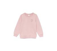 Unisex Sweatshirt mit Rippbündchen und kleinem Print-Detail 104/110 Rosa 2160640.4163.104_110