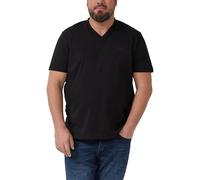 s.Oliver T-Shirt V-Ausschnitt aus Baumwolle Grau/Schwarz Größe 4XL
