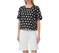 Verkürzte Bluse aus strukturiertem Viskosemix 36 schwarz 2163676.99A2.36