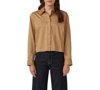 Verkürzte Bluse mit verdeckter Knopfleiste 44 braun 2174256.8486.44