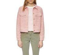 s.Oliver Verkürzte Bouclé-Jacke aus Sweat mit aufgesetzten Taschen preiselbeere 48