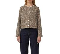 Verkürzte Denimjacke mit Leoprint 42 braun|mehrfarbig 2176552.81Z9.42