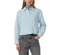 Verkürzte Feincord-Bluse mit aufgesetzten Taschen 42 türkis 2170036.6439.42