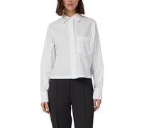 Verkürzte Hemdbluse aus Popeline 38 weiß 2175063.0100.38