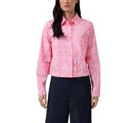 s.Oliver Verkürzte Hemdbluse aus Popeline mit All-Over-Print