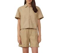 Verkürzte Hemdbluse im Relaxed Fit mit aufgesetzten Taschen 36 braun 2163677.8363.36